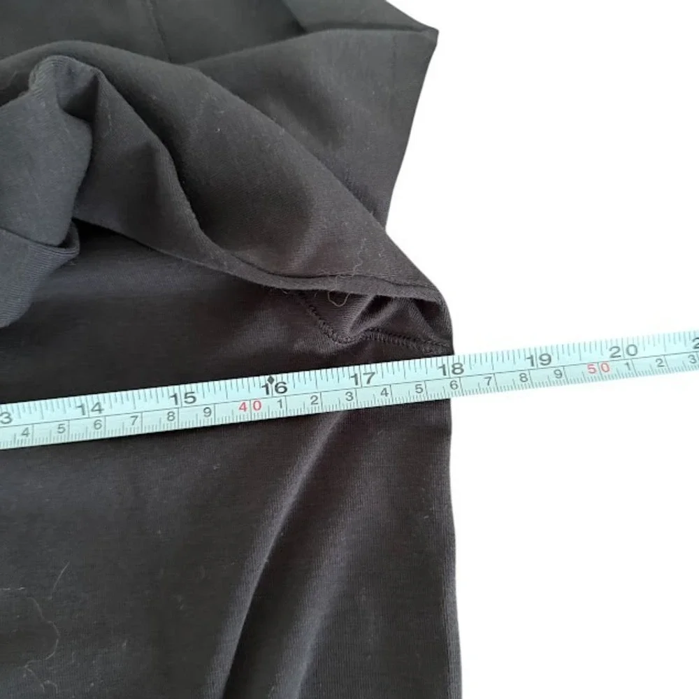 New w/ Tags Everlane Black The Form Funnel‎ Neck Long Sleeve Tee Shirt Womens L